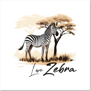 Happy Zebra Posters and Art